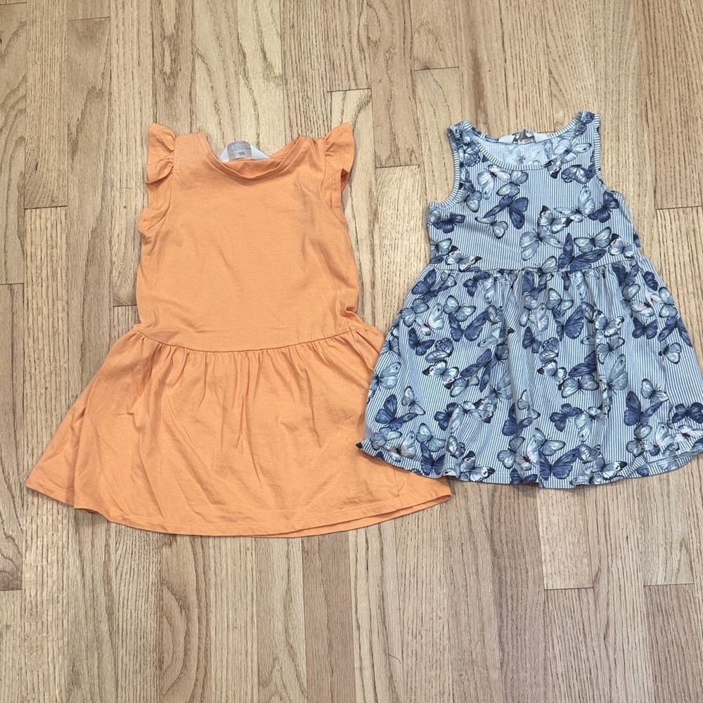 H&M Girls Dress Bundle Orange and Blue